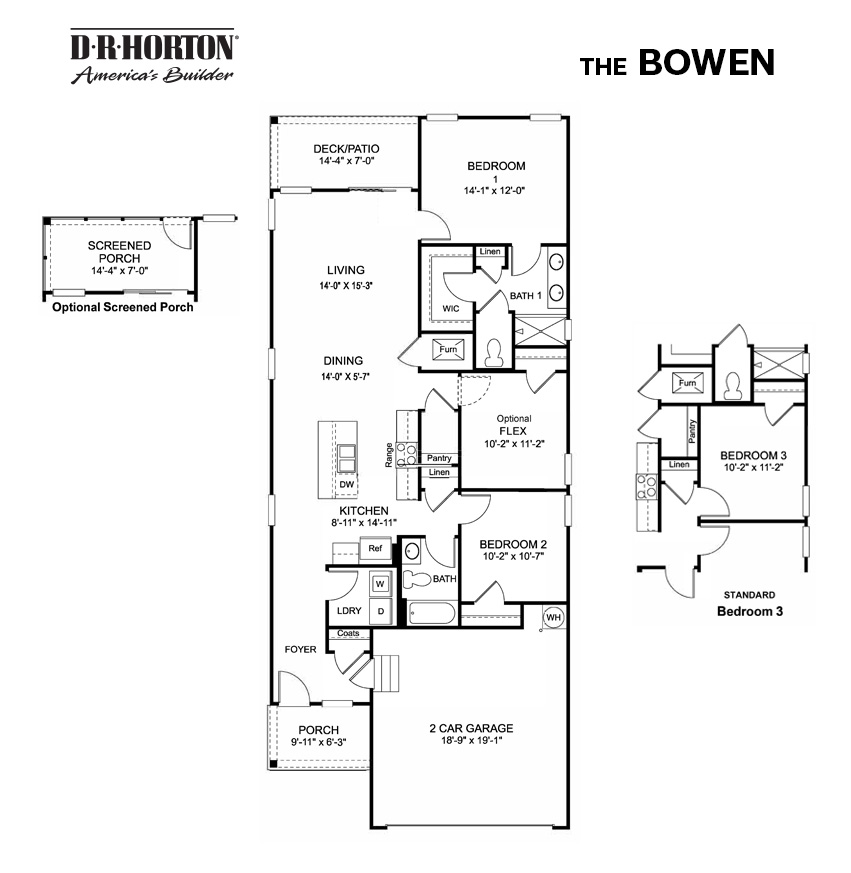 D.R. Horton Freedom 55  Bowen Floorplan at Nexus in Gallatin Tennessee