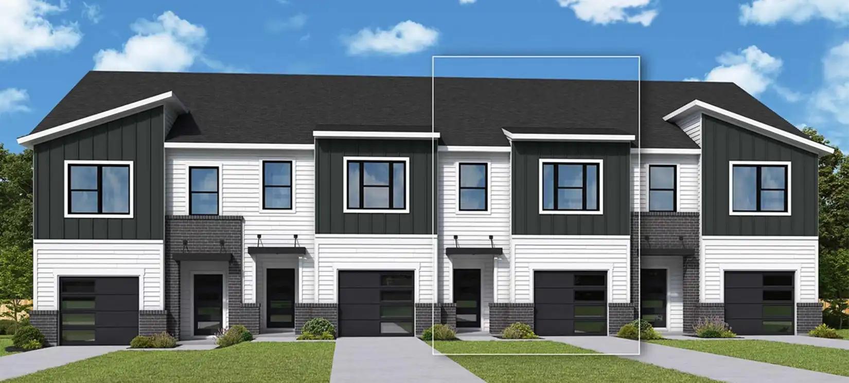 David Weekley Homes Bunting Elevation and Floorplan at Nexus in Gallatin Tennessee