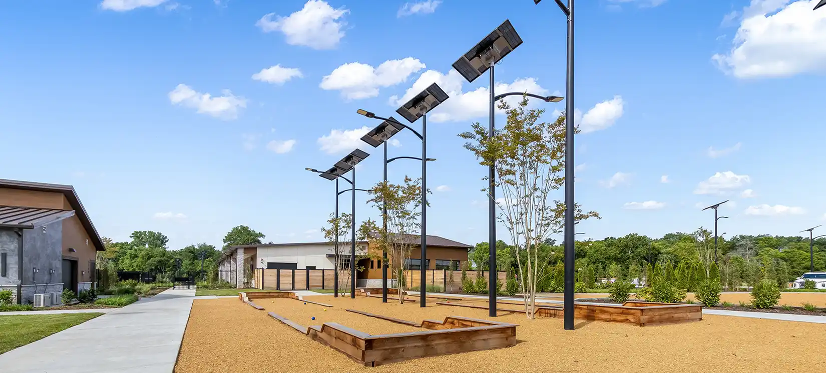 Freedom Amenity South Village Active Adult Amenity Center Bocce Ball Courts in at Nexus in Gallatin Tennessee