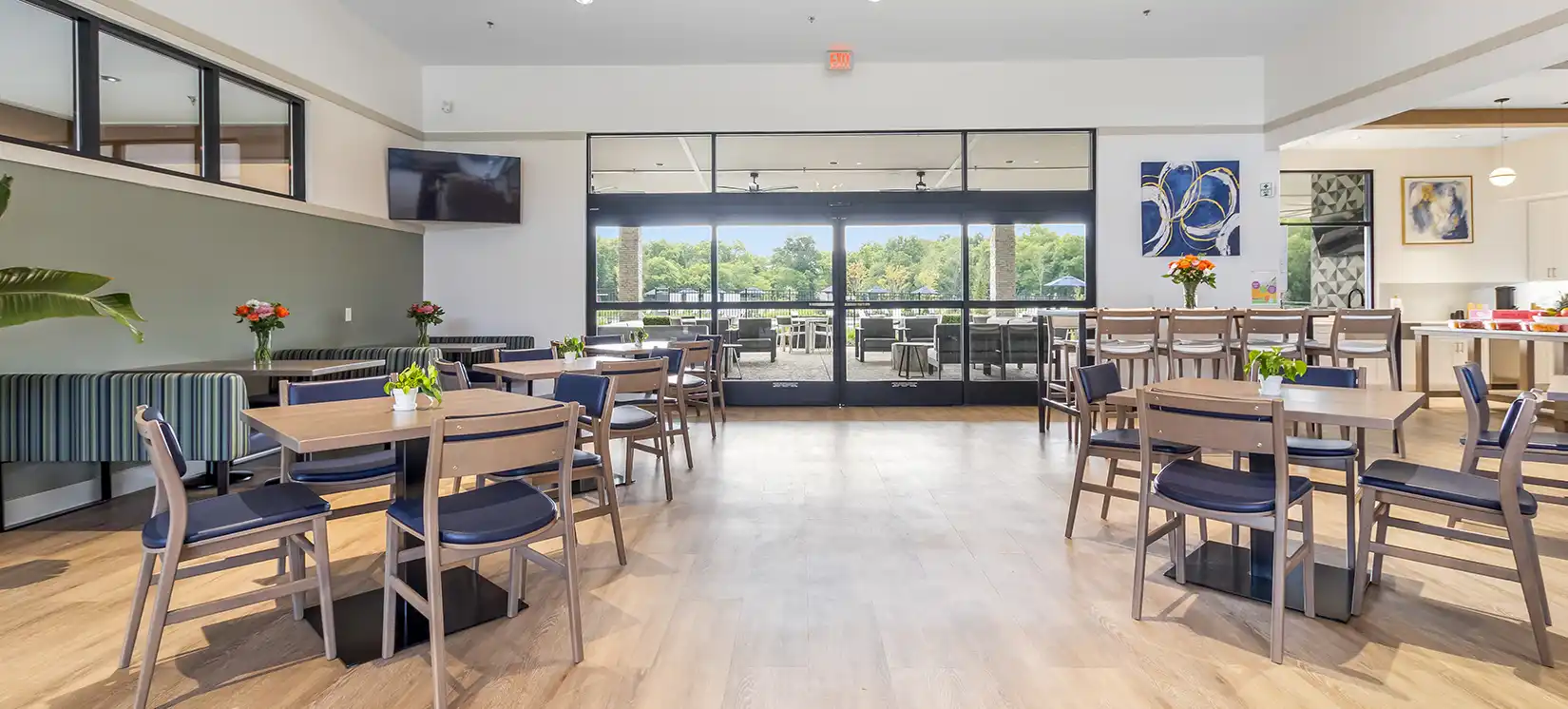 Freedom Amenity South Village Active Adult Amenity Center Clubhouse Cafe in at Nexus in Gallatin Tennessee