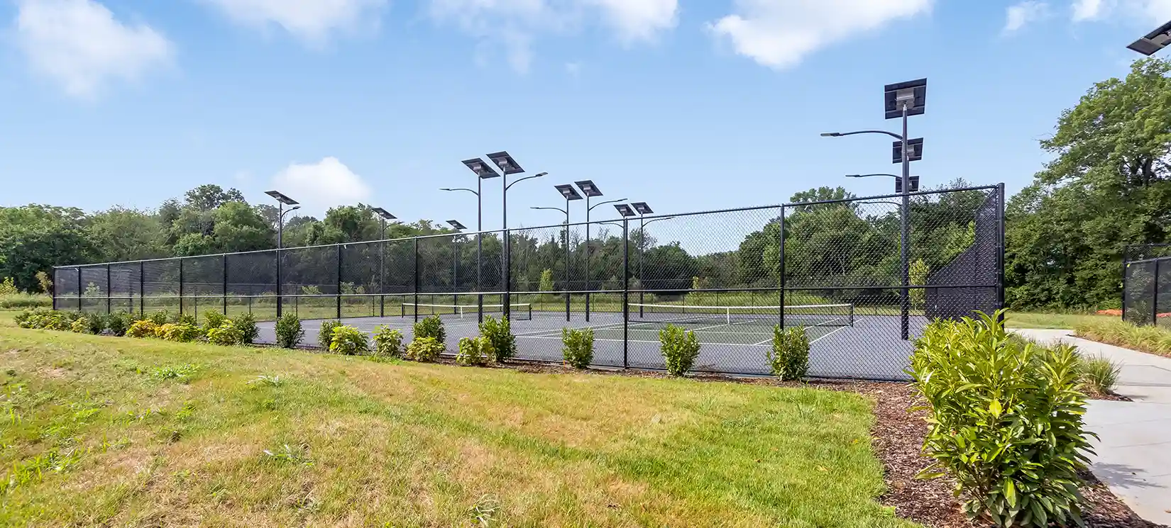 Freedom Amenity South Village Active Adult Amenity Center Tennis Courts in at Nexus in Gallatin Tennessee