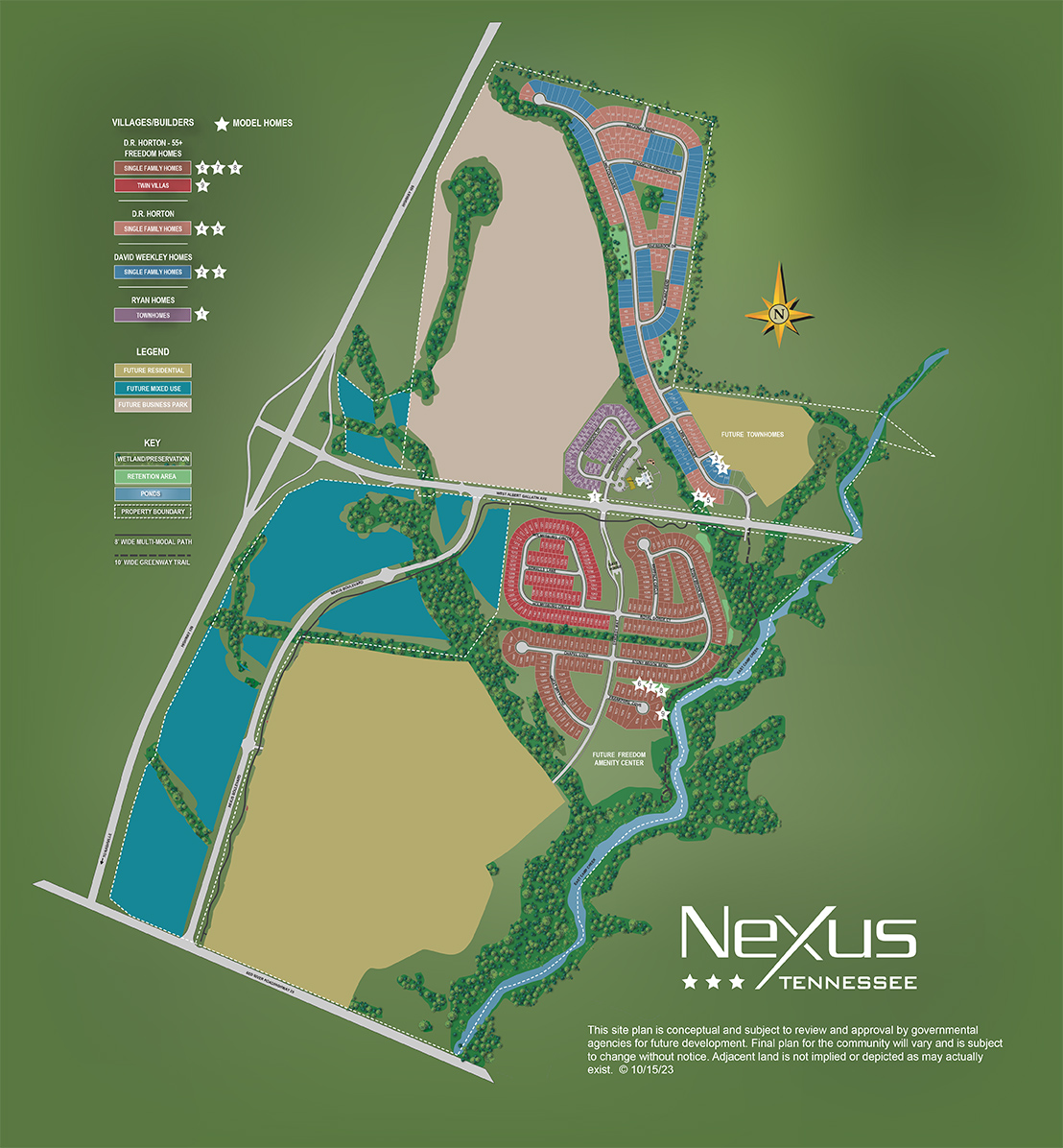Community Site Plan for Nexus in Gallatin Tennessee